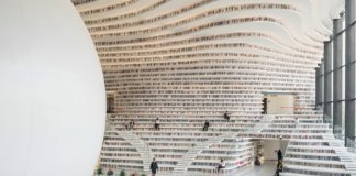 Biblioteca chinesa impressiona por seu desenho futurista