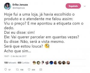 agrandeartedeserfeliz.com - Erika Januza sofre racismo durante compra de roupa