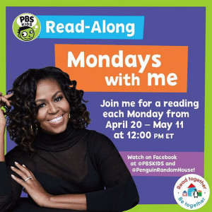 agrandeartedeserfeliz.com - Michelle Obama faz lives para crian&ccedil;as e l&ecirc; livros infantis durante quarentena