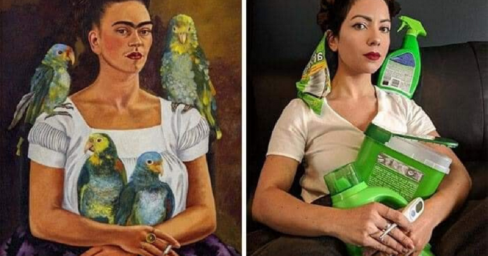 Museu desafia internautas a recriarem obras de arte em casa e o resultado é sensacional