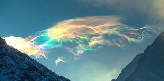Esse fenômeno natural faz as nuvens parecerem coloridas