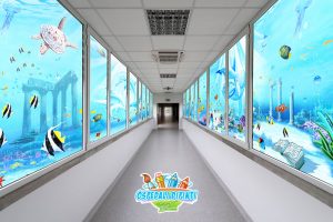 agrandeartedeserfeliz.com - Artista transforma paredes de hospital em obra de arte para confortar doentes durante pandemia