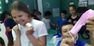 Crianças de Israel comemoram fim da obrigatoriedade do uso de máscaras e fazem festa em escola; veja o vídeo