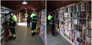 Coletores de lixo criam biblioteca comunitária com milhares de livros reciclados das ruas