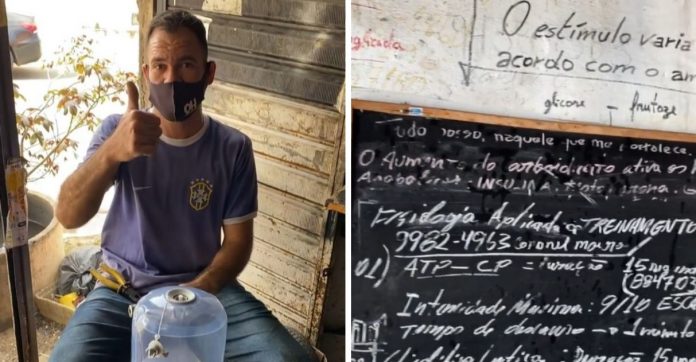 Borracheiro usa paredes de oficina para estudar e concluir faculdade no Piauí