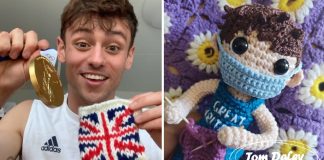 Tom Daley compartilha foto de boneco tecido à mão por artesã mexicana em sua homenagem