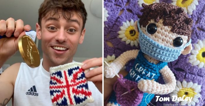 Tom Daley compartilha foto de boneco tecido à mão por artesã mexicana em sua homenagem