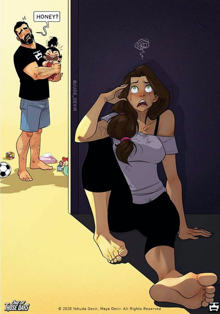 agrandeartedeserfeliz.com - 24 ilustrações que mostram como é a vida depois dos pais terem um bebê