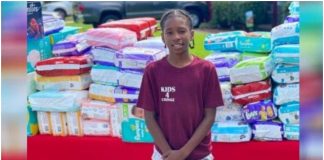 Menino de 11 anos doa mais de 22.000 fraldas para mães solteiras, vendendo limonada