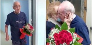 Casal de idosos se reencontra após 9 meses separados pela pandemia