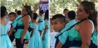 Professora ajuda aluna com deficiência a dançar a valsa de formatura da escola