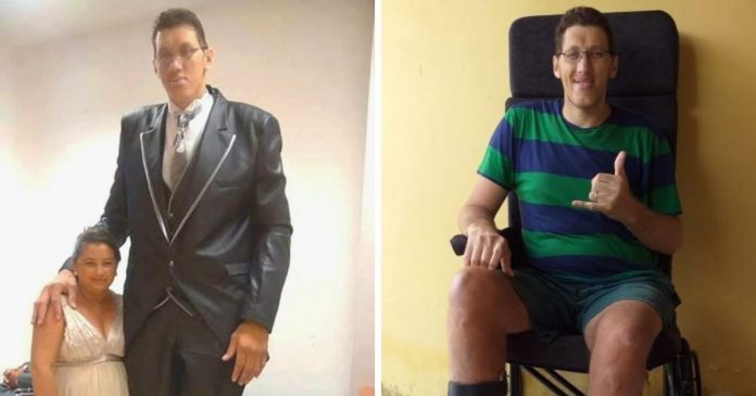 Com 2,37m, homem mais alto do Brasil pede ajuda para comprar prótese sob medida
