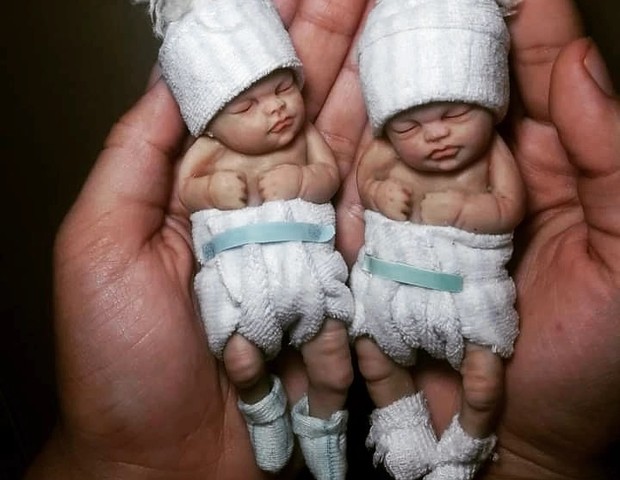 agrandeartedeserfeliz.com - Artesã de Goiás recria incríveis miniaturas de bebês reais; confira
