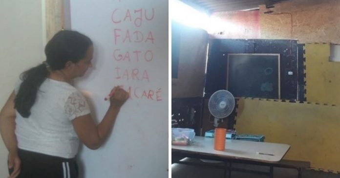Mulher constrói sala de aula em sua casa para educar as crianças do bairro: ‘Minha vocação’