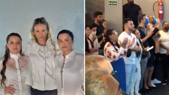 Mãe de Marília Mendonça, Murilo Huff e diversos amigos participam de culto em homenagem à cantora