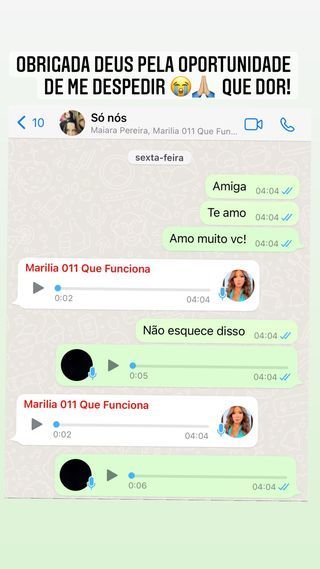 agrandeartedeserfeliz.com - Maraisa publica sua última conversa com Marília Mendonça: 'Que dor'