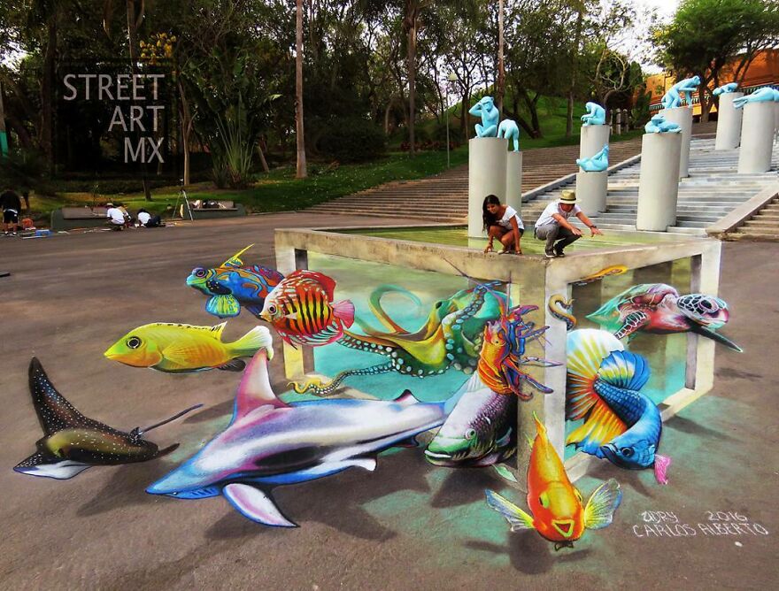 agrandeartedeserfeliz.com - Artista de rua mexicano cria impressionantes ilusões de ótica em 3D