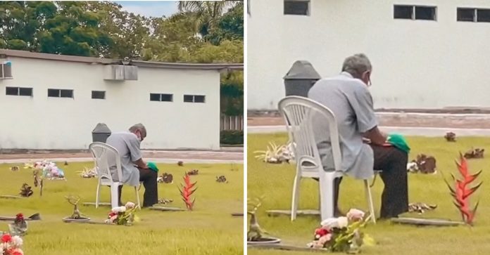 Amor para além da vida: Idoso visita túmulo da esposa todos os anos para mantê-la viva em sua memória