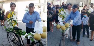 De bicicleta, pai leva filha à igreja no dia de seu casamento: ‘Lição de humildade’, diz testemunha
