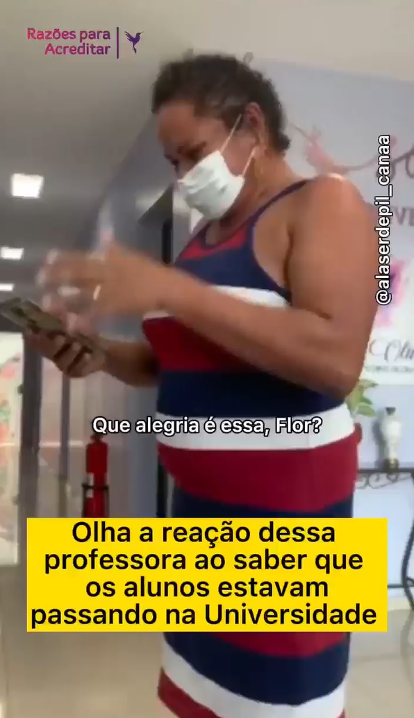 agrandeartedeserfeliz.com - Professora de escola pública chora ao descobrir que seus alunos passaram no vestibular [VIDEO]