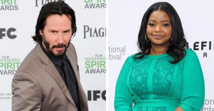 Octavia Spencer relembra dia em que Keanu Reeves parou tudo para lhe ajudar: “Estendeu a mão pra mim”