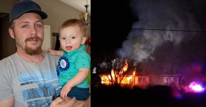 Desconhecido salva jovem mãe e seu filho pequeno de incêndio que tomou conta de residência