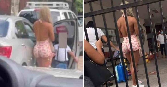 Mãe é criticada por buscar o filho usando roupas curtas e gera debate caloroso nas redes sociais