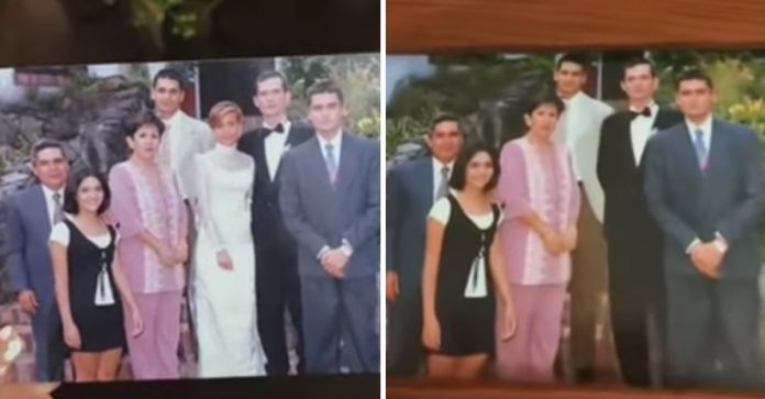 Mãe deleta esposa do filho de suas próprias fotos de casamento em álbum de família