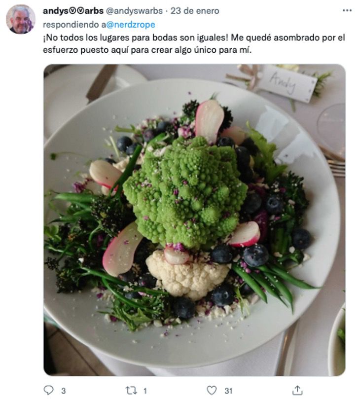 agrandeartedeserfeliz.com - Convidada reclama de "prato vegano" em festa de casamento e post viraliza: 'Só tinha rúcula e melão'