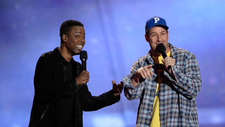 agrandeartedeserfeliz.com - “Eu te amo, amigo”: Adam Sandler apoia Chris Rock após tapa chocante no Oscar 2022