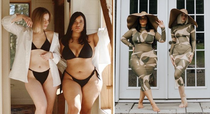 Amigas provam que a mesma roupa pode ficar ótima em corpos diferentes; confira fotos