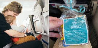 Pais entregam carta com doces a passageiro de voo como pedido de desculpas pelo choro do bebê