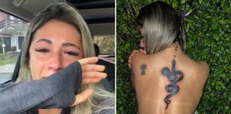 ‘Não foi o que pedi’, diz Nathalia Valente ao mostrar sua nova tatuagem aos prantos para seguidores
