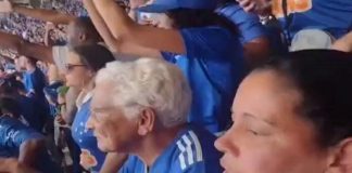 Aos 82 anos, costureira realiza sonho de assistir jogo do Cruzeiro no Mineirão [VIDEO]