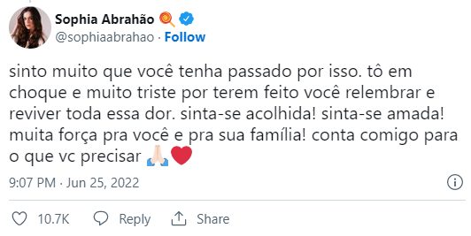 agrandeartedeserfeliz.com - Klara Castanho: famosos se solidarizam após atriz relatar tudo o  que sofreu