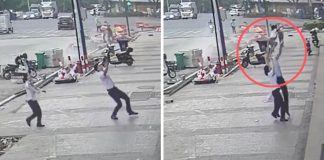 No momento exato! Homem salva criança que caiu do 6º andar de prédio na China [VIDEO]