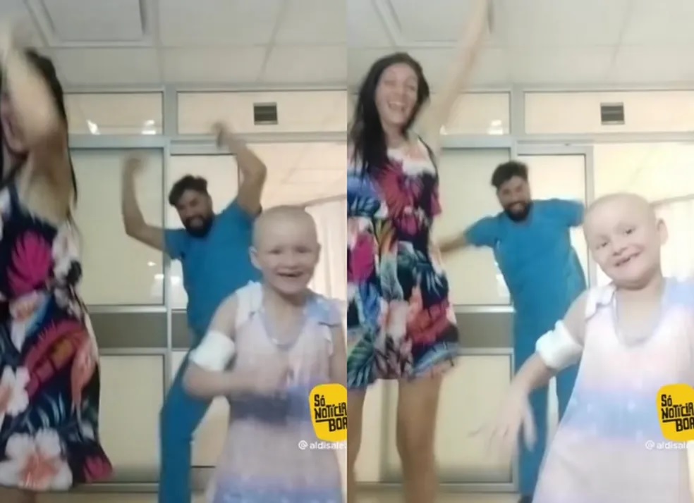 agrandeartedeserfeliz.com - Menina de 6 anos comemora dançando fim do tratamento de câncer e viraliza [VIDEO]
