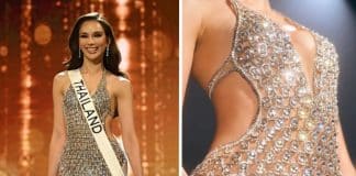 Miss Tailândia homenageia pai catador de lixo e usa vestido feito de latinhas