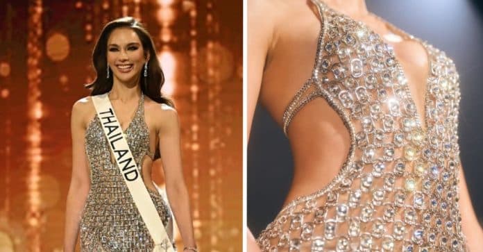 Miss Tailândia homenageia pai catador de lixo e usa vestido feito de latinhas