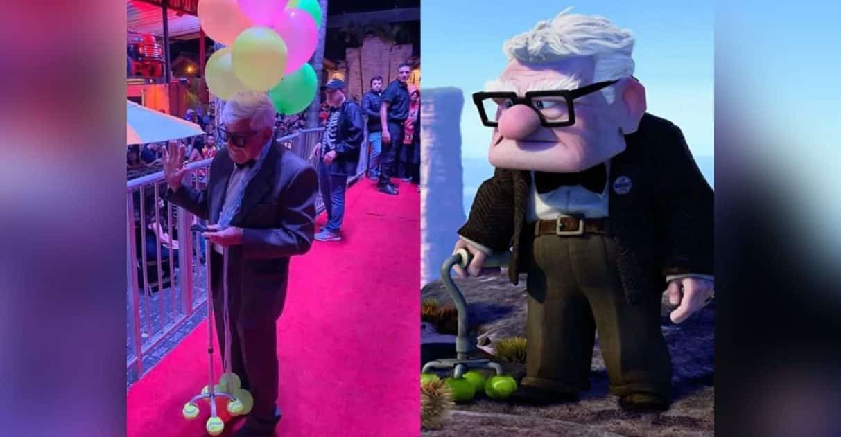 agrandeartedeserfeliz.com - Vestido de "Carl Fredricksen", idoso de 90 anos vence concurso de fantasias e conquista legião de fãs em SP