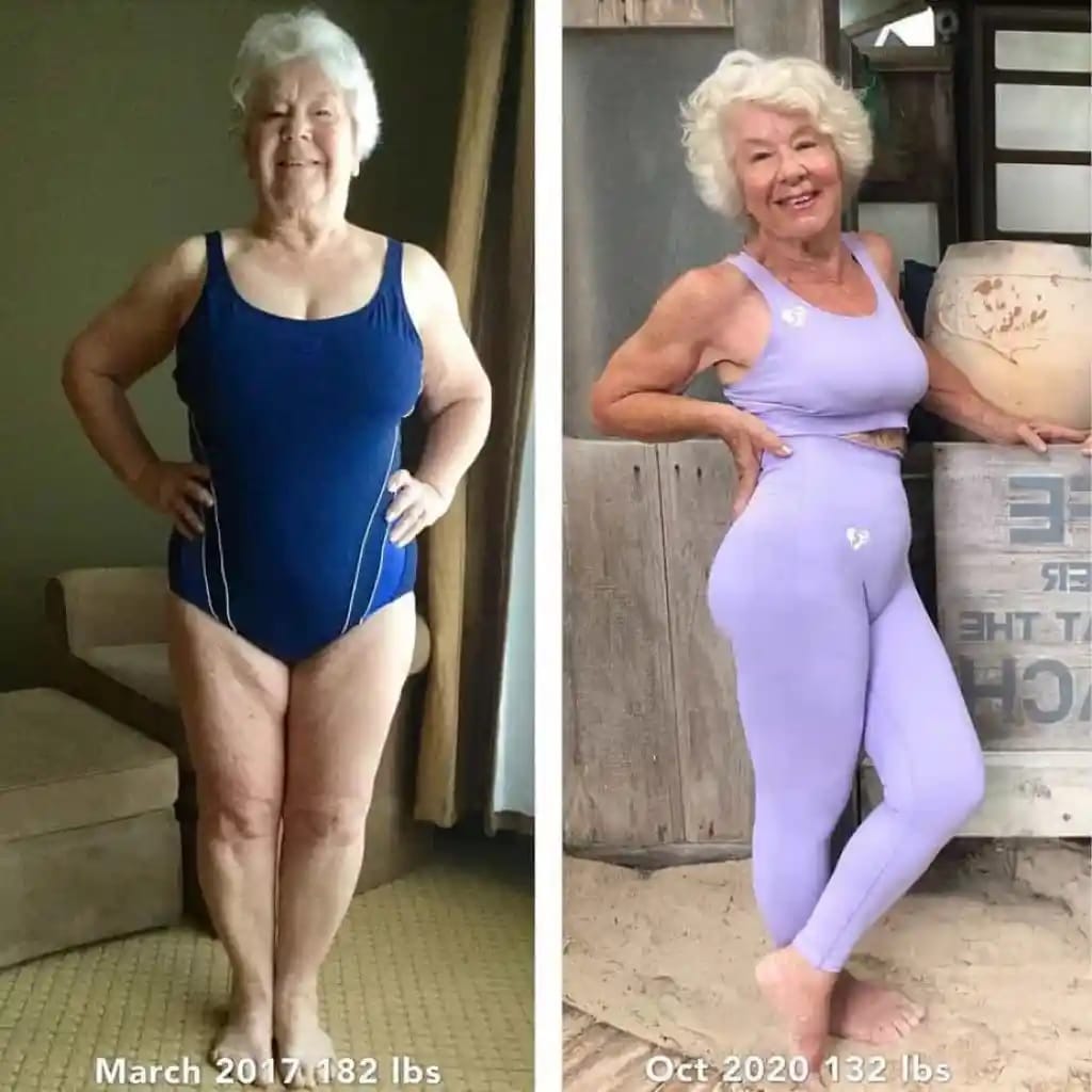 agrandeartedeserfeliz.com - Aos 76 anos, mulher revoluciona rotina, perde 60 kg e se torna influenciadora fitness [VIDEO]