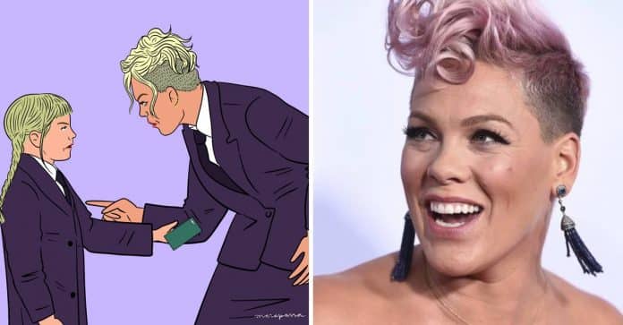 Sem celular e mesada ‘mínima’: Pink recebe elogios pela forma ‘incomum’ que educa a filha