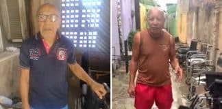 Vovô conserta cadeiras de rodas descartadas em lixão e doa para pessoas com deficiência no Ceará