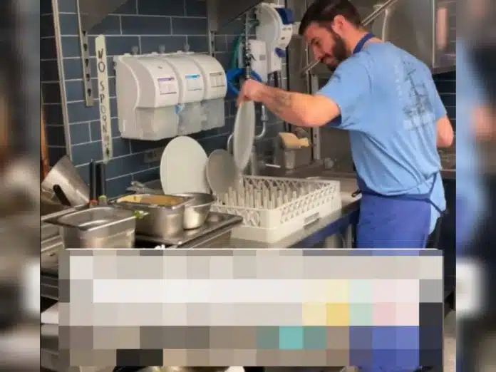 Jovem surpreende ao publicar no TikTok quanto ganha trabalhando como lavador de pratos na Suíça
